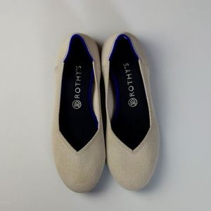 ROTHY'S Women's 11 Fabric Ballet THE FLAT in flax